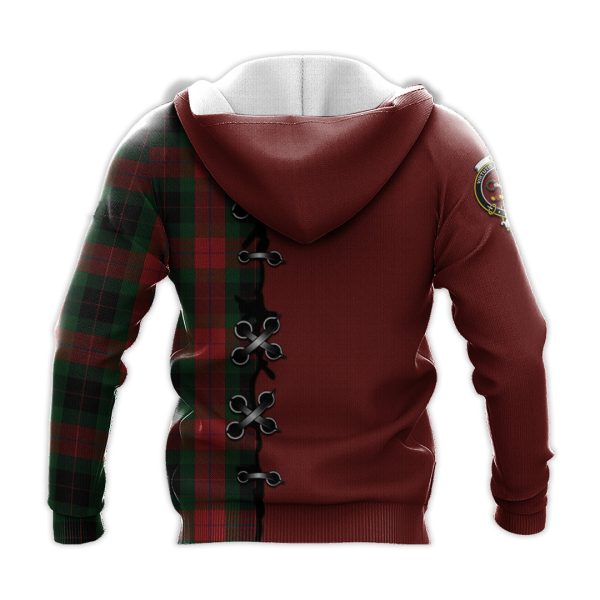Skene of Cromar Black Tartan Hoodie - Lion Rampant And Celtic Thistle Style Discount - Image 3