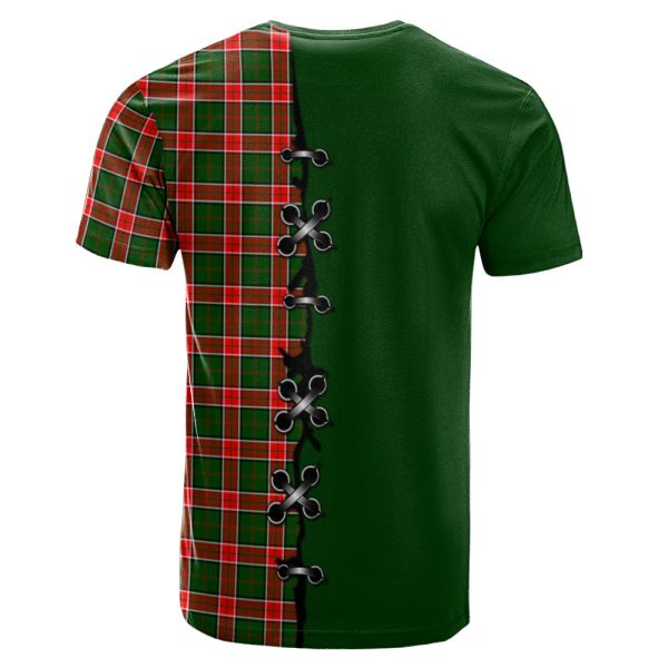 Pollock Modern Tartan T-shirt - Lion Rampant And Celtic Thistle Style Online now - Image 2