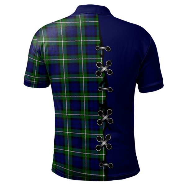 Forbes Modern Tartan Polo Shirt - Lion Rampant And Celtic Thistle Style Online Sale - Image 2