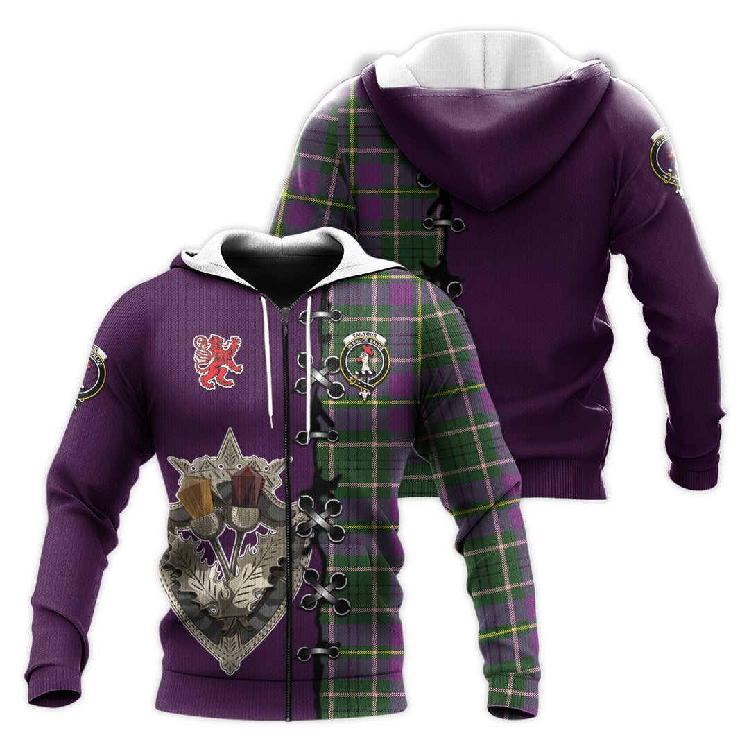 Taylor Tartan Hoodie – Lion Rampant And Celtic Thistle Style For Cheap
