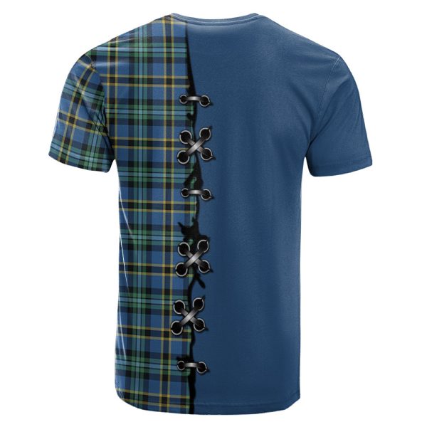 Weir Ancient Tartan T-shirt - Lion Rampant And Celtic Thistle Style Sale - Image 2