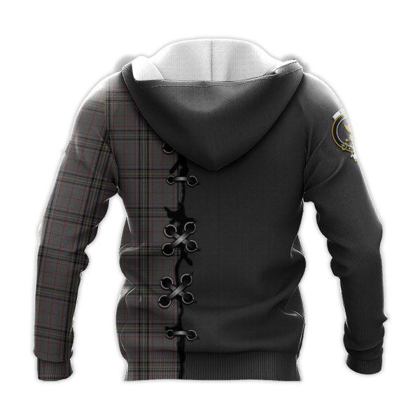 Stewart Grey Tartan Hoodie - Lion Rampant And Celtic Thistle Style Online now - Image 3