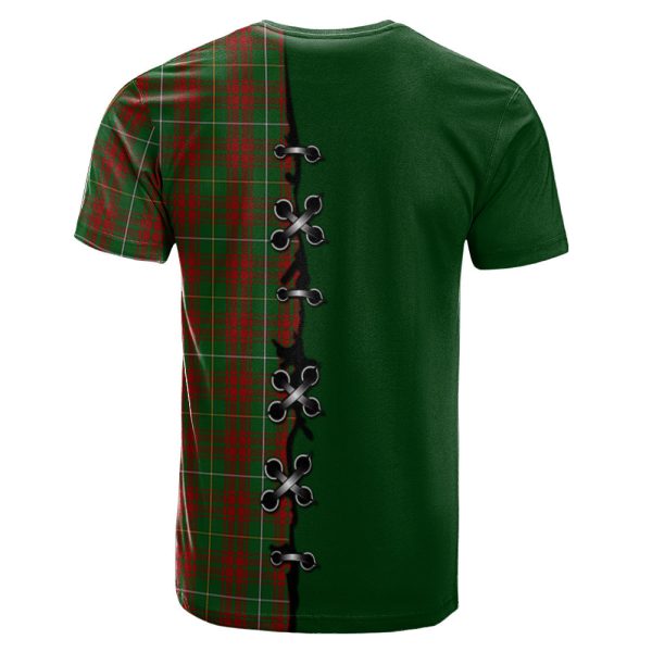 Bruce Hunting Tartan T-shirt - Lion Rampant And Celtic Thistle Style Cheap - Image 2