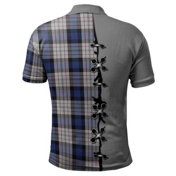 Ferguson Dress Tartan Polo Shirt - Lion Rampant And Celtic Thistle Style For Sale - Image 2