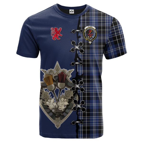 Clark Tartan T-shirt - Lion Rampant And Celtic Thistle Style Online Hot Sale