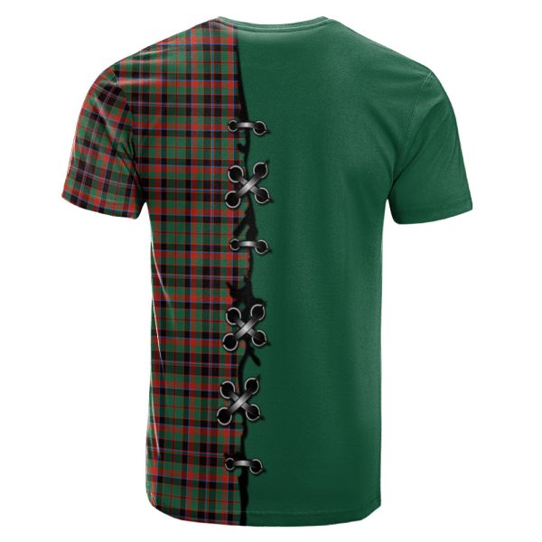 Cumming Hunting Ancient Tartan T-shirt - Lion Rampant And Celtic Thistle Style on Sale - Image 2