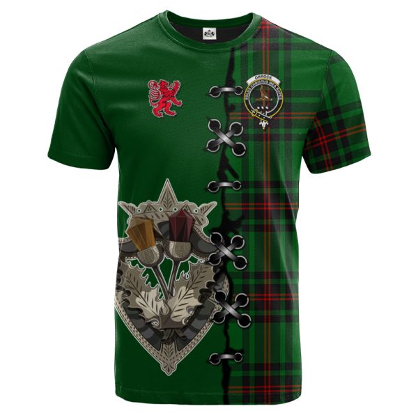 Orrock Tartan T-shirt - Lion Rampant And Celtic Thistle Style Online now