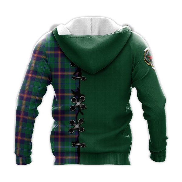Young Modern Tartan Hoodie - Lion Rampant And Celtic Thistle Style Cheap - Image 3