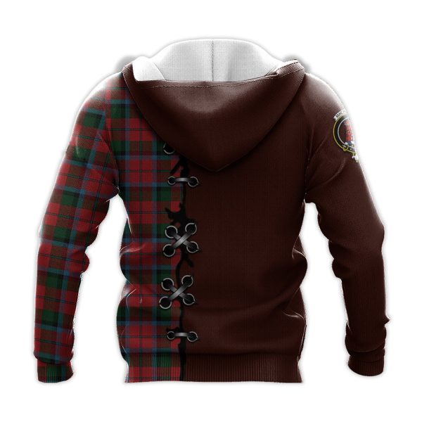 MacNaughton Tartan Hoodie - Lion Rampant And Celtic Thistle Style Sale - Image 3