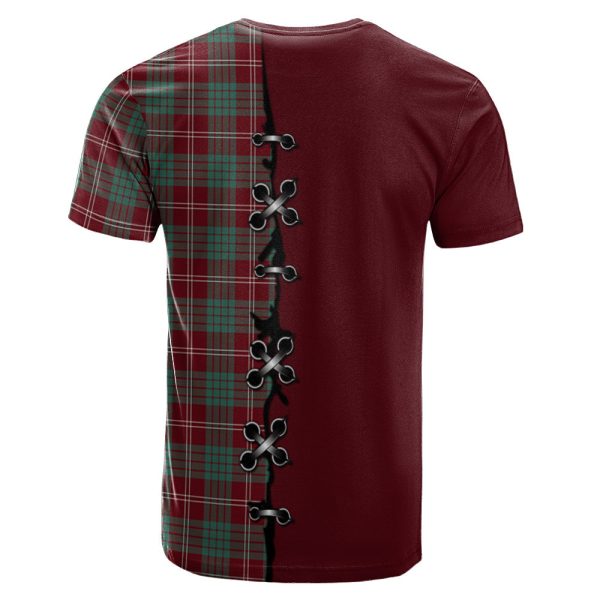 Crawford Modern Of New Zealand Tartan T-shirt - Lion Rampant And Celtic Thistle Style For Cheap - Image 2