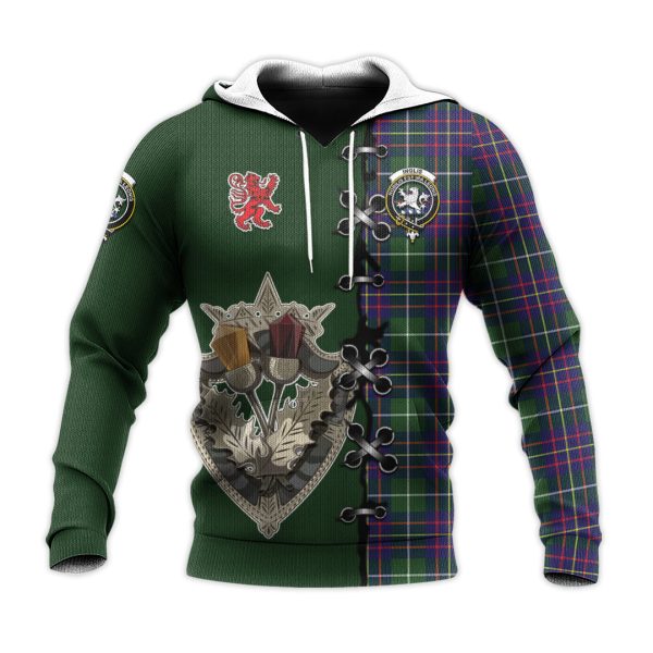 Inglis Modern Tartan Hoodie - Lion Rampant And Celtic Thistle Style Online now - Image 2