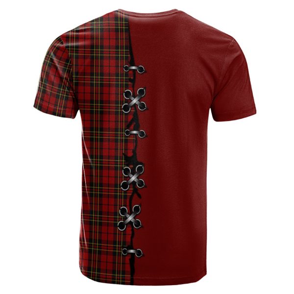 Brodie Tartan T-shirt - Lion Rampant And Celtic Thistle Style Fashion - Image 2