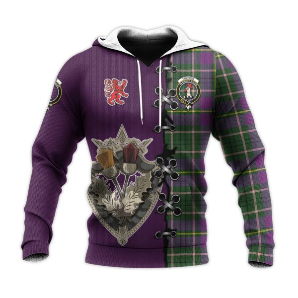 Taylor Tartan Hoodie - Lion Rampant And Celtic Thistle Style For Cheap - Image 2