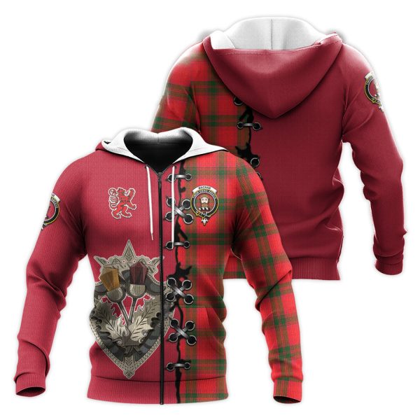 MacNab Modern Tartan Hoodie - Lion Rampant And Celtic Thistle Style For Discount