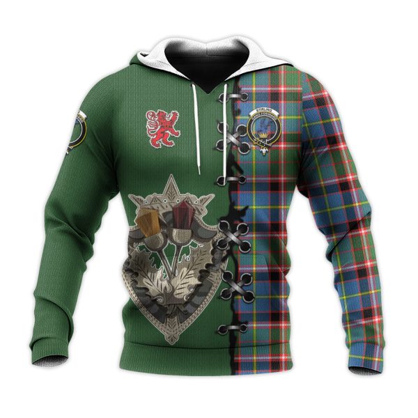 Stirling Bannockburn Tartan Hoodie - Lion Rampant And Celtic Thistle Style For Cheap - Image 2