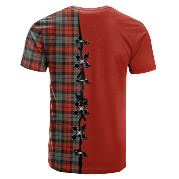 MacLachlan Weathered Tartan T-shirt - Lion Rampant And Celtic Thistle Style Cheap - Image 2