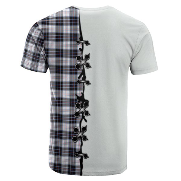 MacRae Dress Modern Tartan T-shirt - Lion Rampant And Celtic Thistle Style Hot on Sale - Image 2