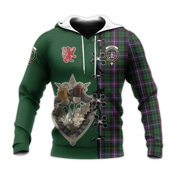 Russell Tartan Hoodie - Lion Rampant And Celtic Thistle Style on Sale - Image 2