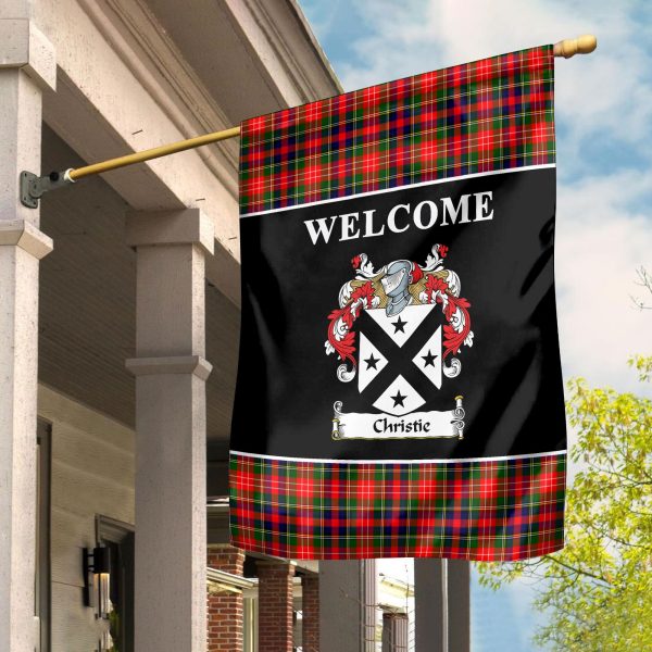 Christie Tartan Crest Black Garden Flag Online Hot Sale - Image 2
