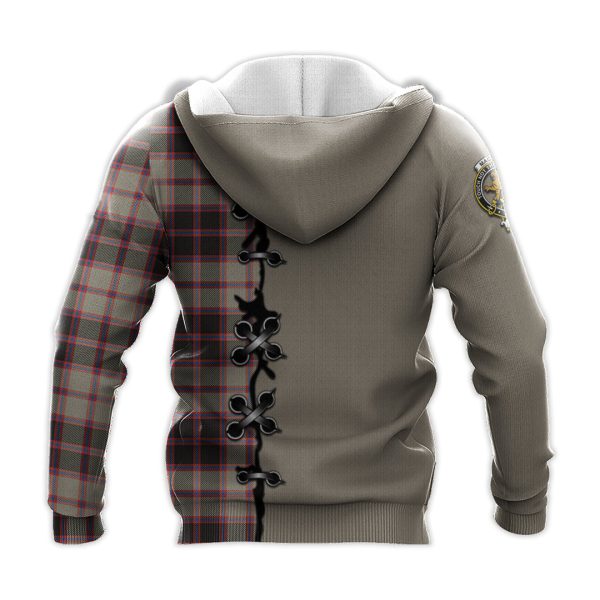 MacPherson Hunting Ancient Tartan Hoodie - Lion Rampant And Celtic Thistle Style Sale - Image 3