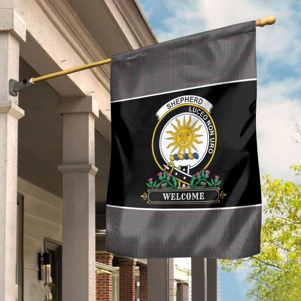 Shepherd Tartan Crest Garden Flag - Welcome Style Hot on Sale - Image 2