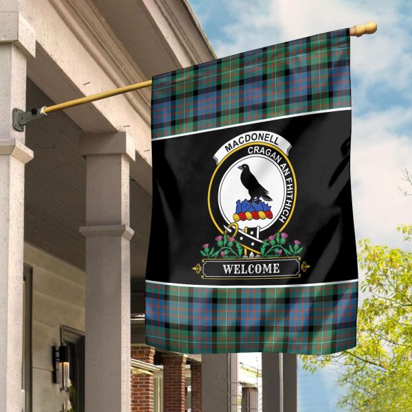 MacDonnell of Glengarry Ancient Tartan Crest Garden Flag - Welcome Style Online Sale - Image 2