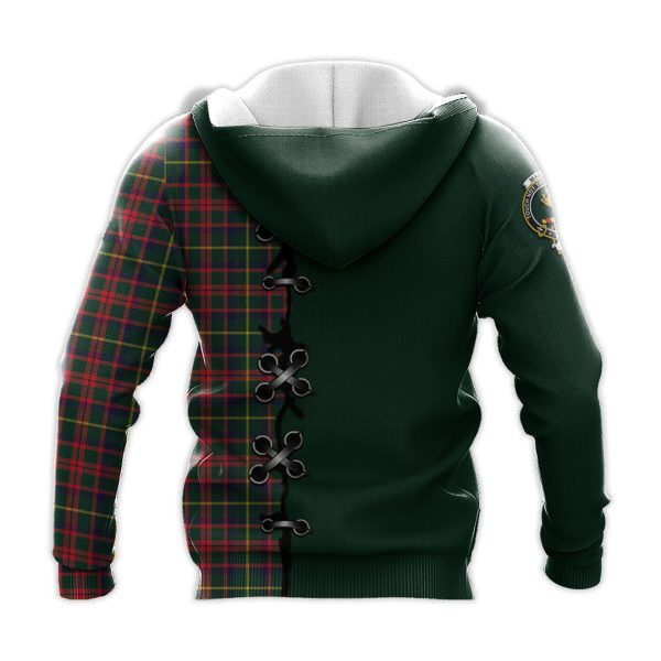 MacKintosh Hunting Modern Tartan Hoodie - Lion Rampant And Celtic Thistle Style For Sale - Image 3