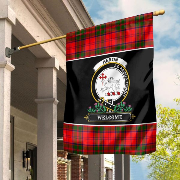 Heron Tartan Crest Garden Flag - Welcome Style For Cheap - Image 2