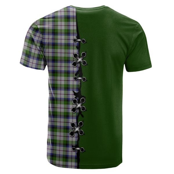 MacNaughton Dress Tartan T-shirt - Lion Rampant And Celtic Thistle Style Online Sale - Image 2