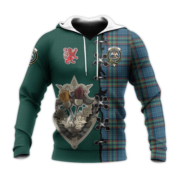 Ralston UK Tartan Hoodie - Lion Rampant And Celtic Thistle Style Sale - Image 2