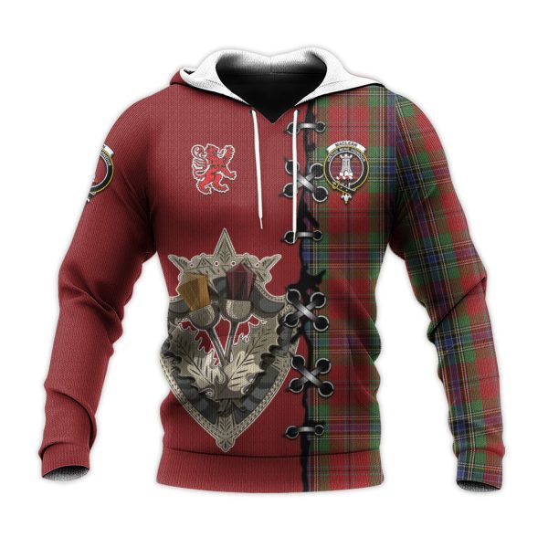 MacLean of Duart Tartan Hoodie - Lion Rampant And Celtic Thistle Style Cheap - Image 2