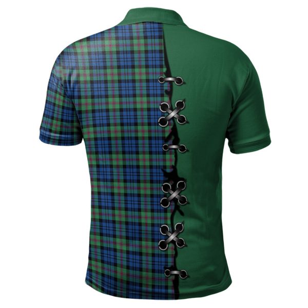 Baird Ancient Tartan Polo Shirt - Lion Rampant And Celtic Thistle Style For Sale - Image 2