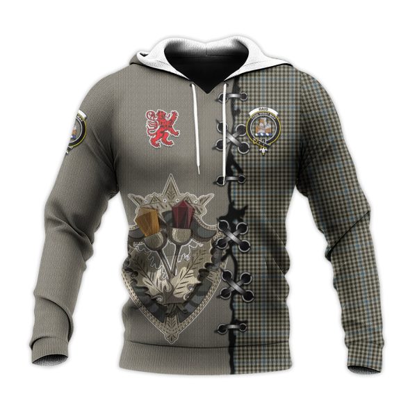 Haig Tartan Hoodie - Lion Rampant And Celtic Thistle Style Fashion - Image 2