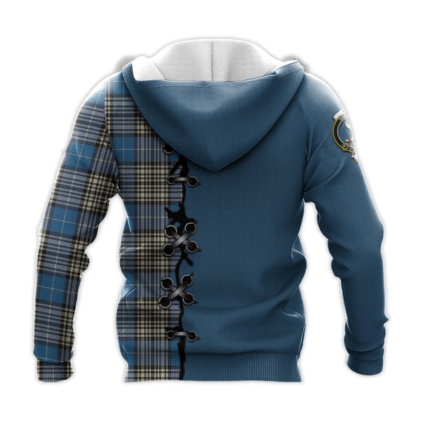 Napier Ancient Tartan Hoodie - Lion Rampant And Celtic Thistle Style on Sale - Image 3