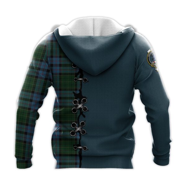 Forsyth Tartan Hoodie - Lion Rampant And Celtic Thistle Style For Sale - Image 3