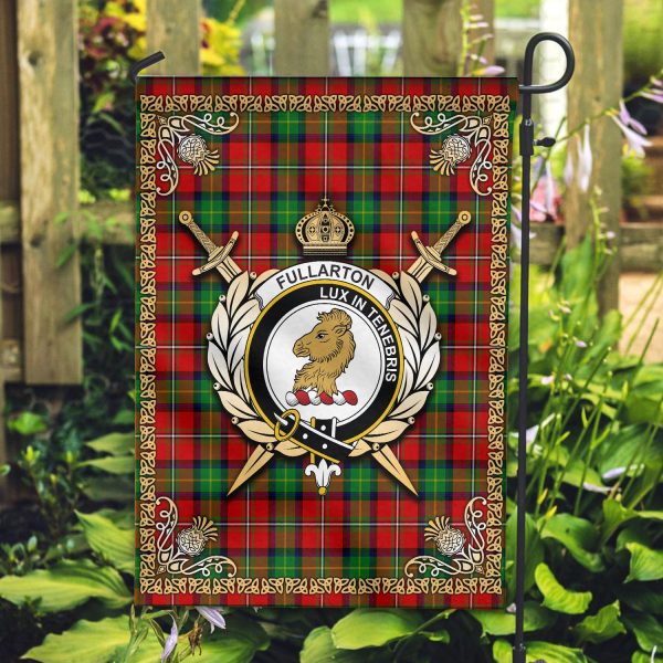 Fullarton Tartan Crest Garden Flag - Celtic Thistle Style Online Hot Sale - Image 2