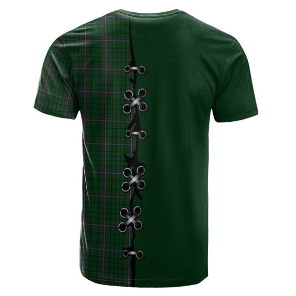 MacRae Tartan T-shirt - Lion Rampant And Celtic Thistle Style Online Sale - Image 2