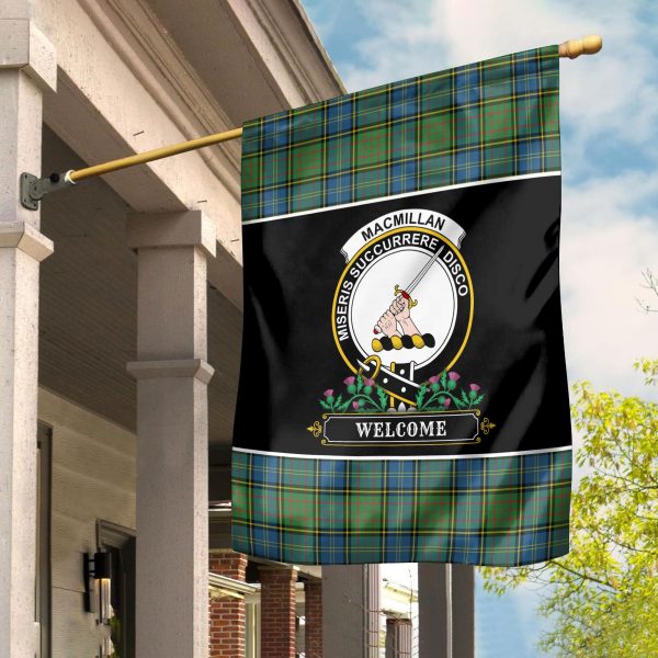 MacMillan Hunting Ancient Tartan Crest Garden Flag - Welcome Style on Sale - Image 2