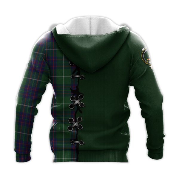 MacIntyre Hunting Tartan Hoodie - Lion Rampant And Celtic Thistle Style Fashion - Image 3