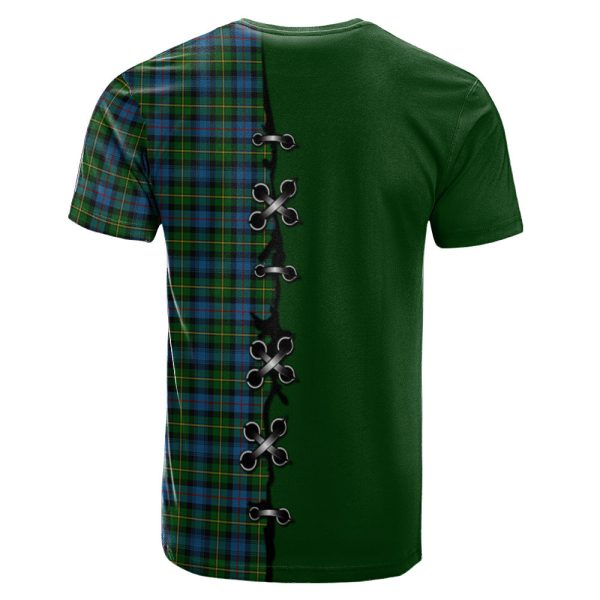 MacLeod of Skye Tartan T-shirt - Lion Rampant And Celtic Thistle Style Online Sale - Image 2