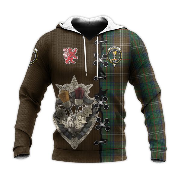 Chisholm Hunting Tartan Hoodie - Lion Rampant And Celtic Thistle Style on Sale - Image 2