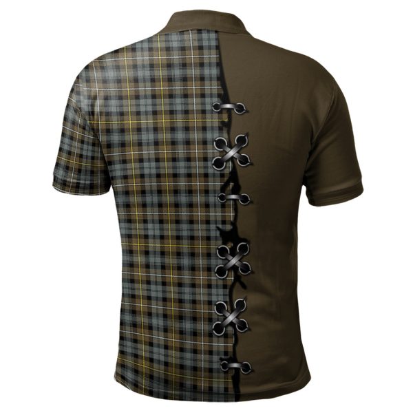 Campbell Argyll Weathered Tartan Polo Shirt - Lion Rampant And Celtic Thistle Style Discount - Image 2
