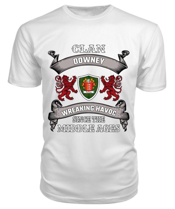 Downey Family Tartan - 2D T-shirt on Sale - Image 3