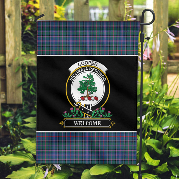 Cooper Ancient Tartan Crest 2 Garden Flag - Welcome Style For Cheap