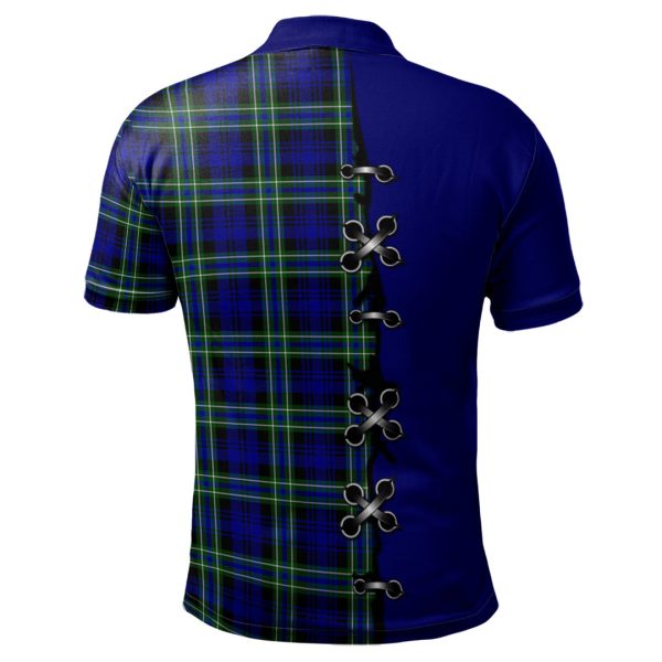 Arbuthnot Modern Tartan Polo Shirt - Lion Rampant And Celtic Thistle Style For Sale - Image 2