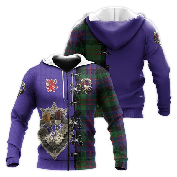 MacDonald Tartan Hoodie - Lion Rampant And Celtic Thistle Style Hot on Sale