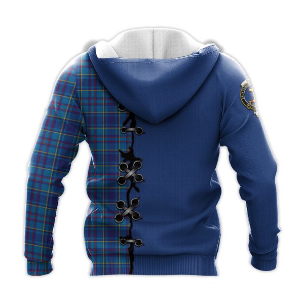 Mercer Modern Tartan Hoodie - Lion Rampant And Celtic Thistle Style Fashion - Image 3