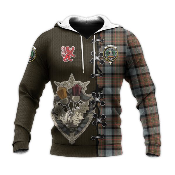 MacLaren Weathered Tartan Hoodie - Lion Rampant And Celtic Thistle Style For Cheap - Image 2