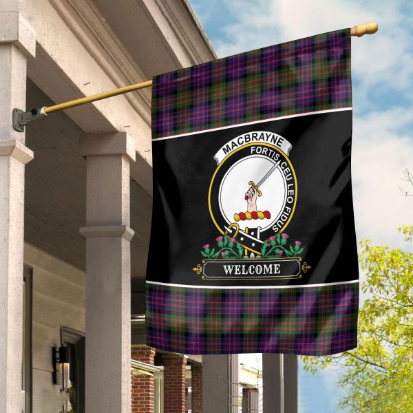 MacBrayne Tartan Crest Garden Flag - Welcome Style For Sale - Image 2