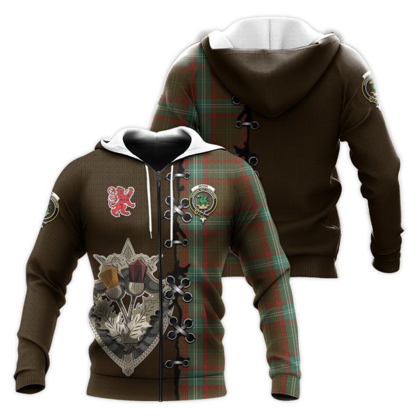 Seton Hunting Tartan Hoodie - Lion Rampant And Celtic Thistle Style Cheap